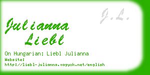 julianna liebl business card